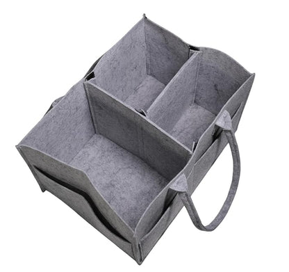 Baby Diaper Caddy Organizer - Grey